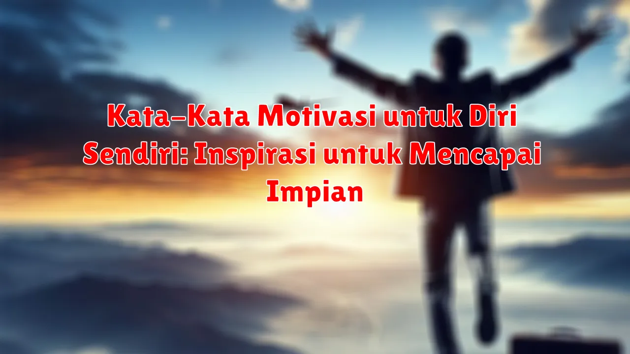 Kata-Kata Motivasi untuk Diri Sendiri: Inspirasi untuk Mencapai Impian